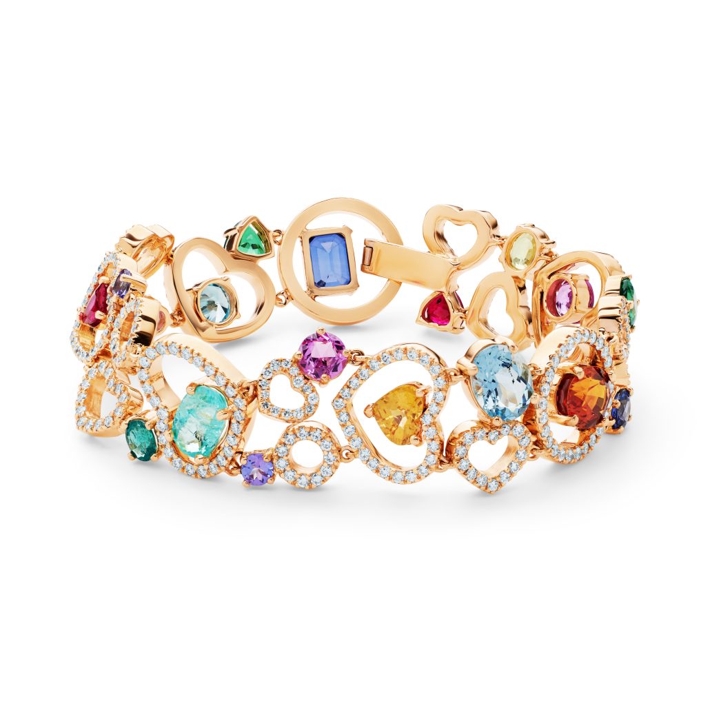 MAZBANI18ctRotgoldArmbandmit1787ctEdelsteine383ctBrillanten