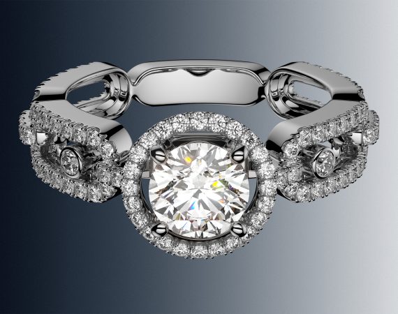 Messika Paris Move Link solitaire WG 916