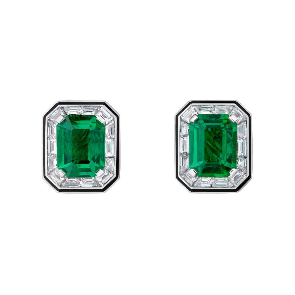 BOUCHERON BOUCLES D8217OREILLES HAUTE JOAILLERIE VENDOME LISERE