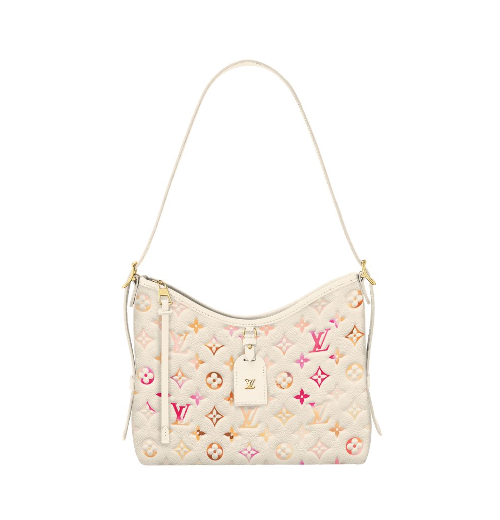 CARRYALL PM MNG EMPREINTE AQUARELLE APRICOT