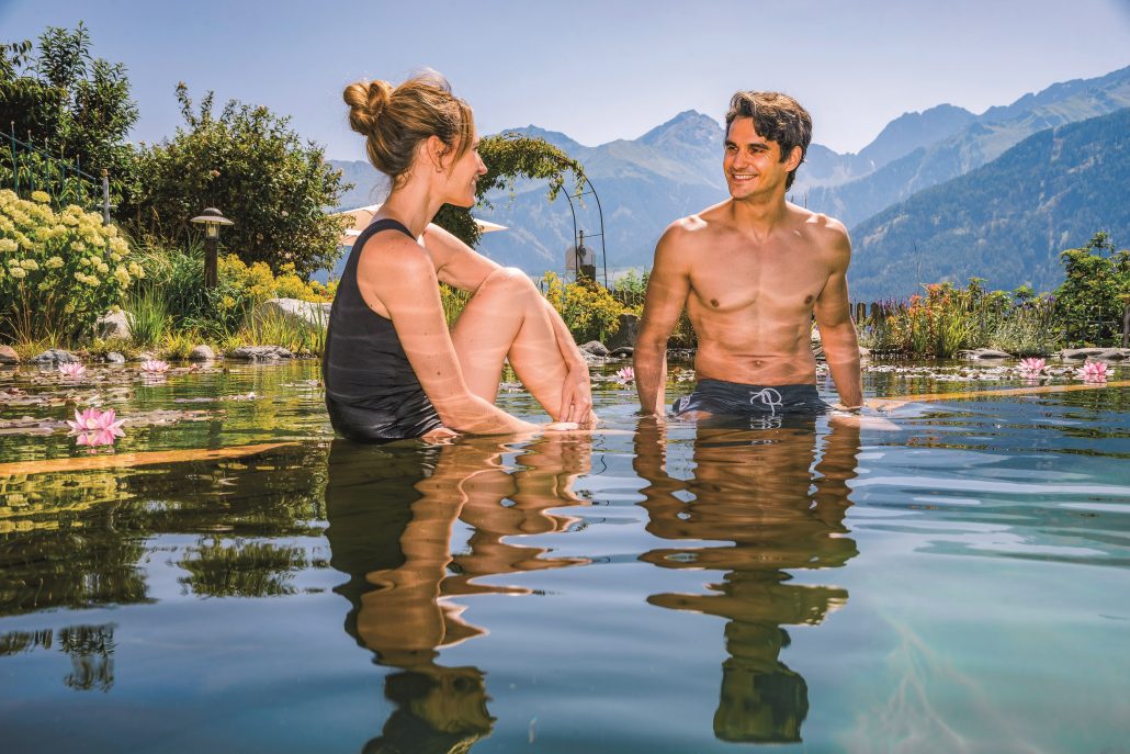 zeit zu zweit im naturbadeteich wellnessresidenz schalber