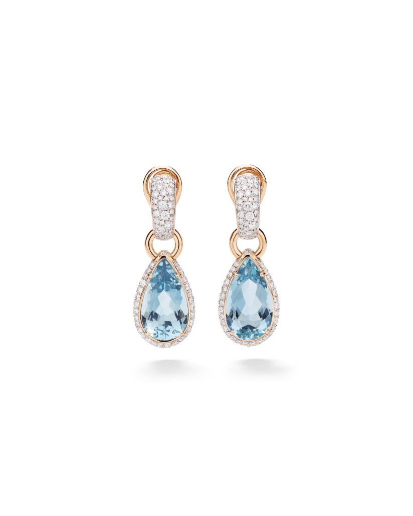 2024 POMELLATO HIGH JEWELRY COLLECTION AQUAMARINE POOL EARRINGS 2