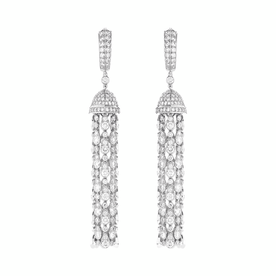 BOUCHERON High Jewelry Gouttes de Cristal pendant earrings