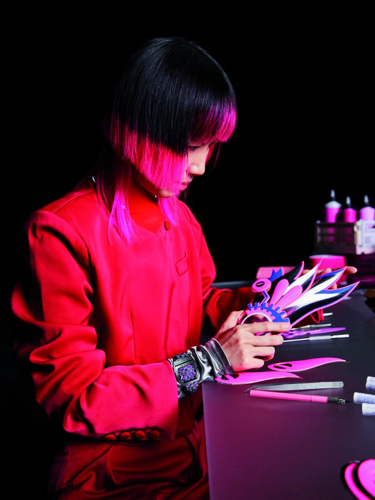 HUBLOT SPIRIT OF BIG BANG TITANIUM DRAGON 646.NX .6600.RX .CHF24 Chen Fenwan with Dragon Watch original