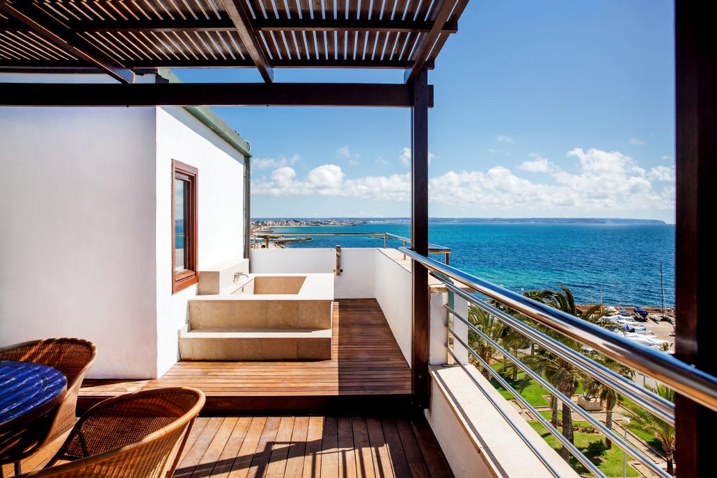 balkon mit meerblick hotel portixol