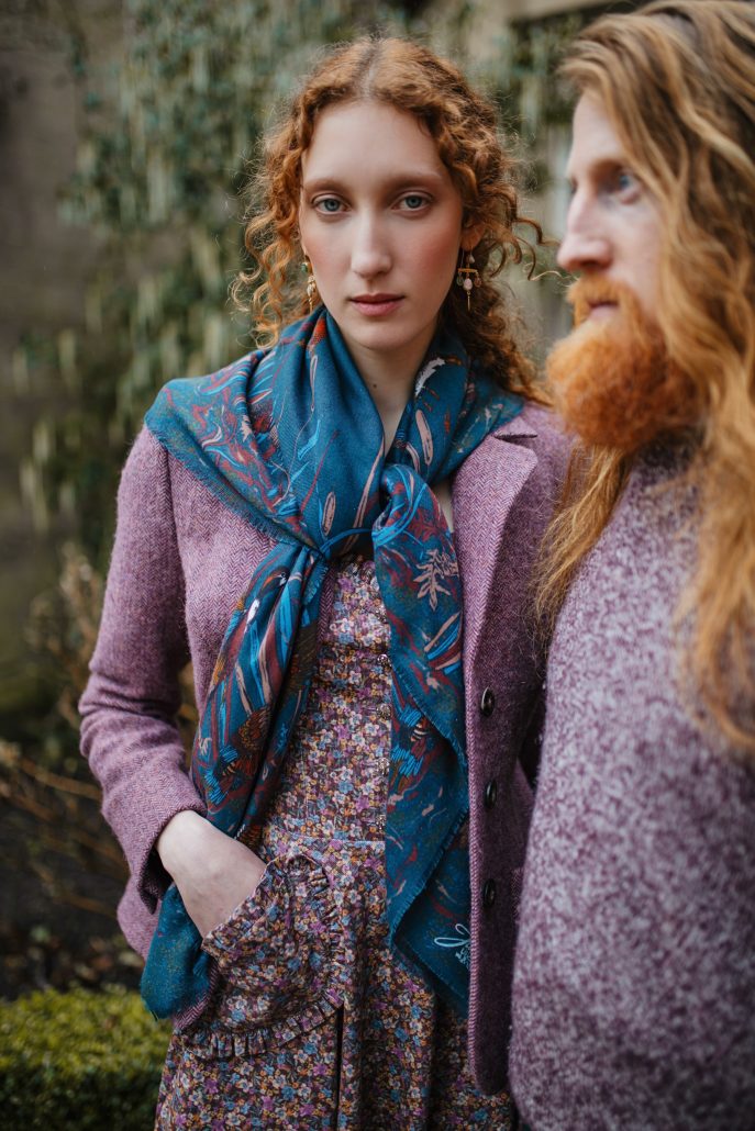 Byron Jacket heather Bonny Dress heather fields