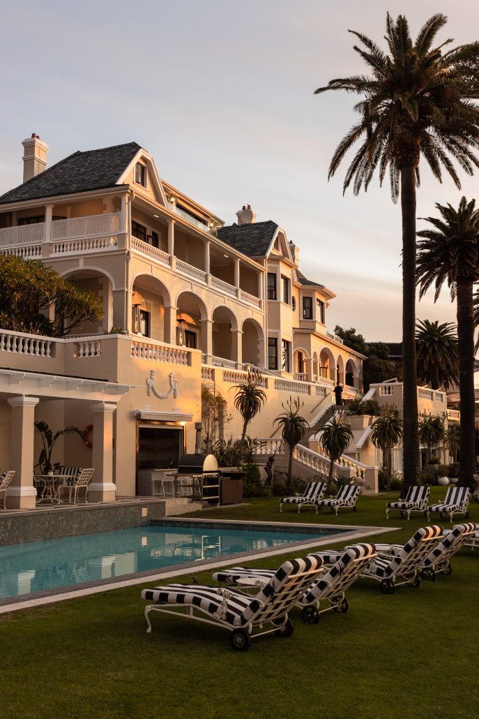 Ellerman House Exterior Sunset