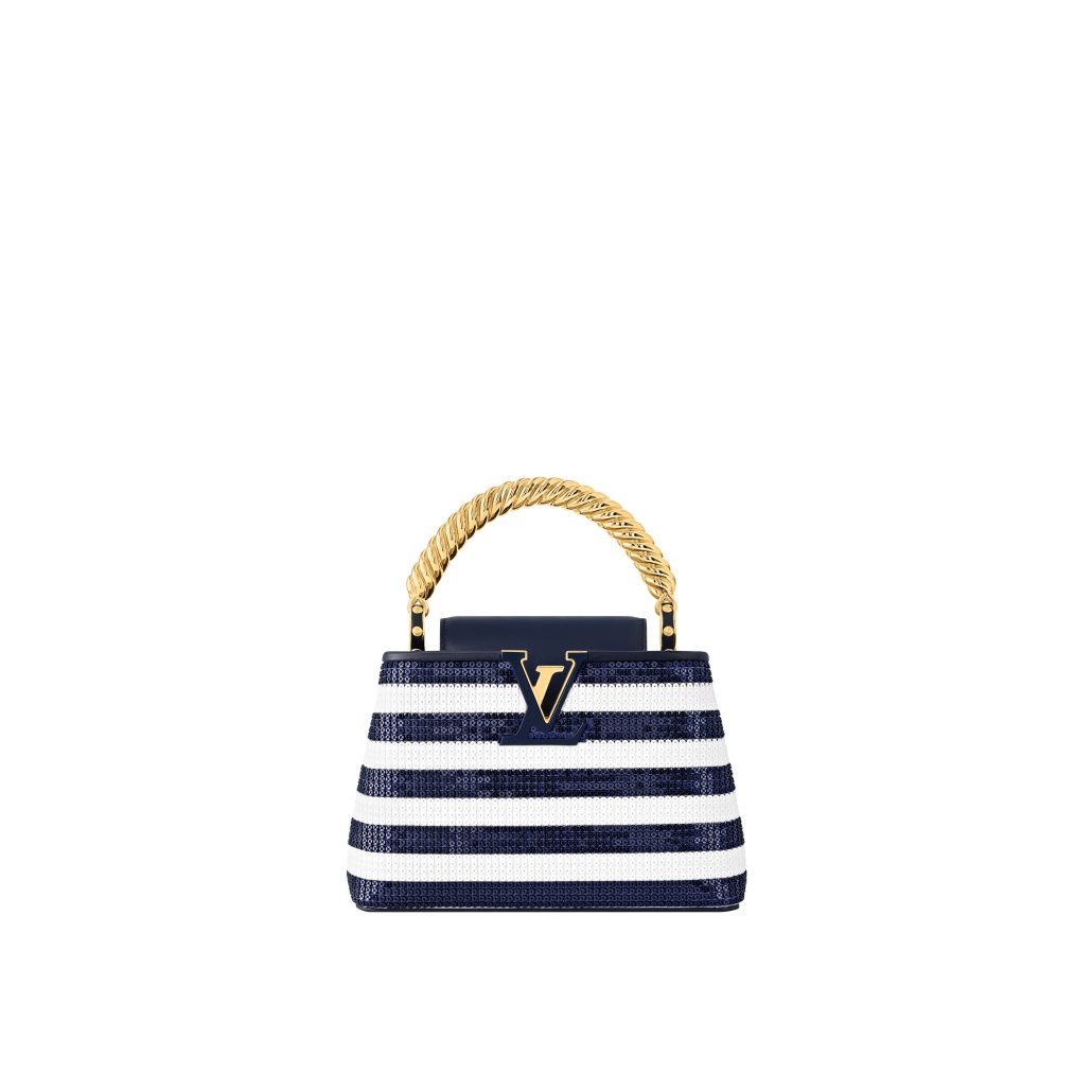 Louis Vuitton NAUTICAL24 CAPUCINES MINI SEQUINS BLUE