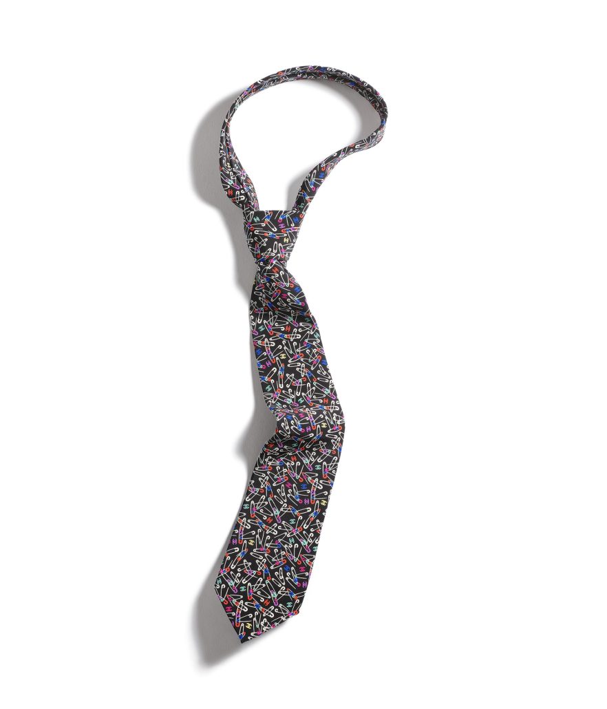 chanel tie in black ecru and multicolor silk crepe aaa194 b17011 nz169 HD