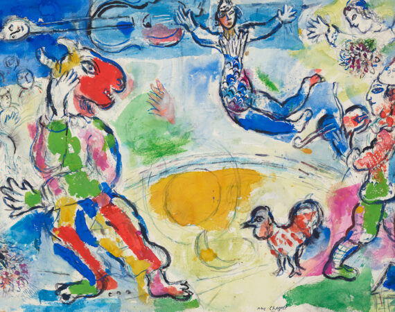 marc chagall der grosse zirkus 1970 bleistift und gouache 68 x 101 cm albertina wien sammlung batliner 2