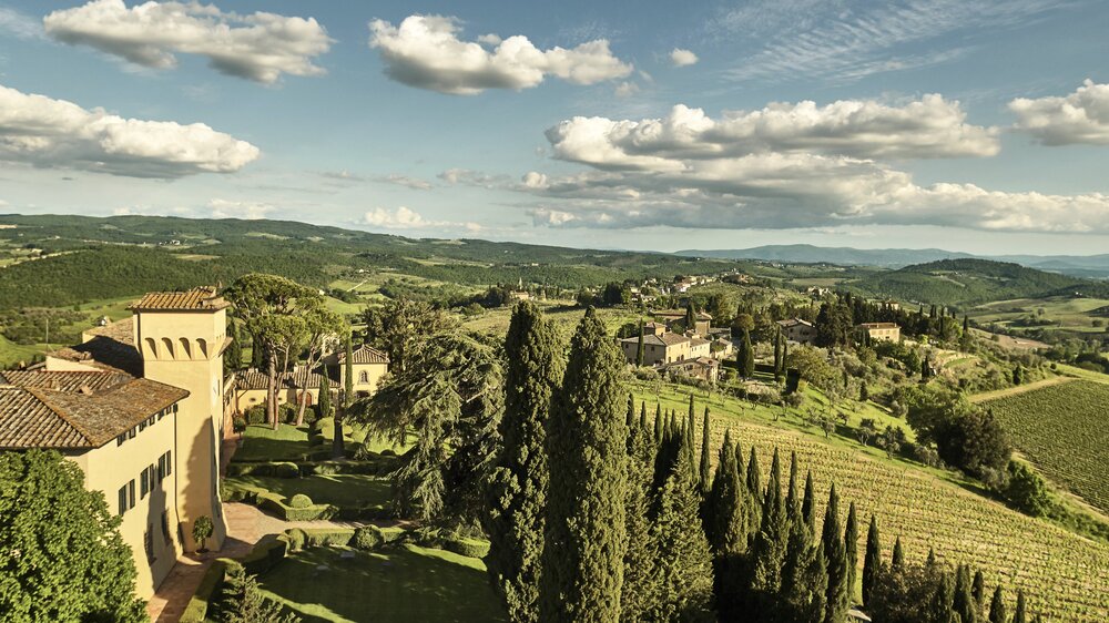 COMO Castello del Nero View of Tuscan Landscape