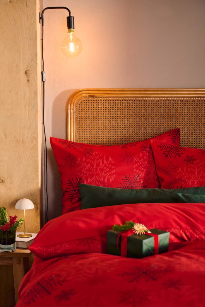 140974 Microfaser Flanell Bettwaesche rot 2 49.24