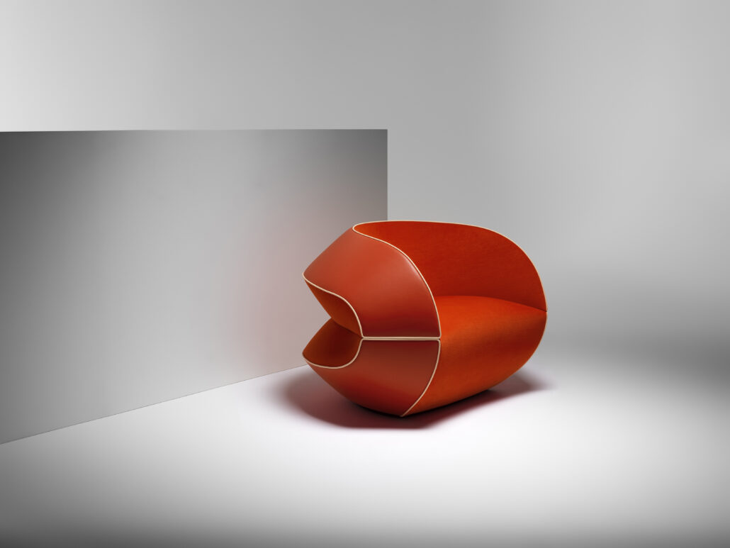 BINDA ARMCHAIR RAW EDGES PHILIPPE LACOMBE 1