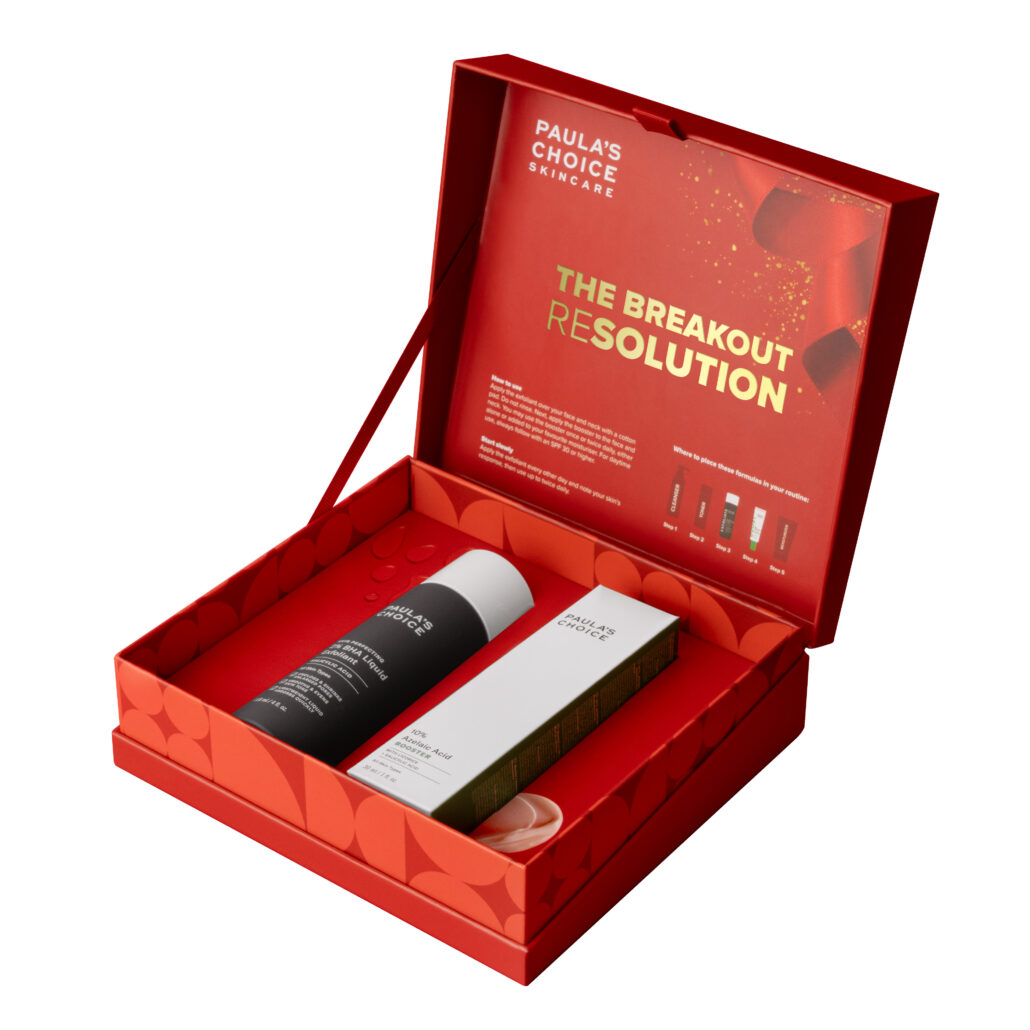 BOLD Paulas Choice Christmas Bundle The Breakout ReSolution Package open 65E