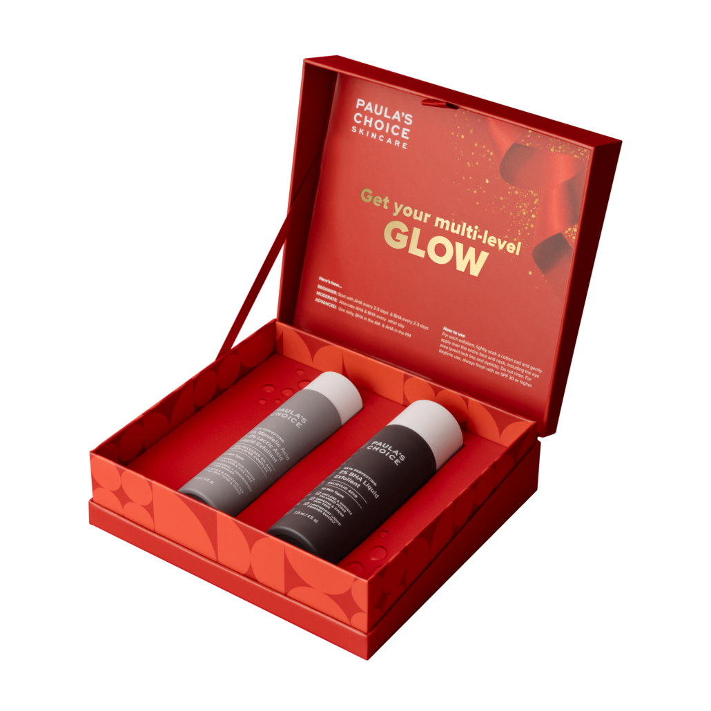 BOLD Paulas Choice Christmas Bundle The Glow ReSolution Package open 74E