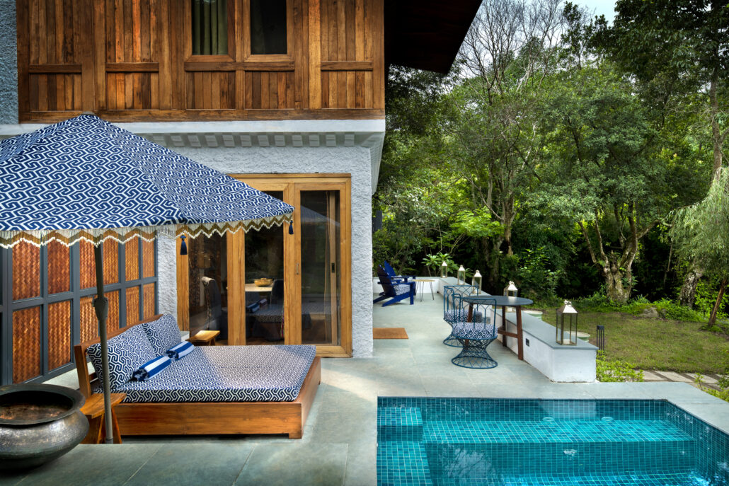 Bhutan Punakha River Lodge River House Pool Deck