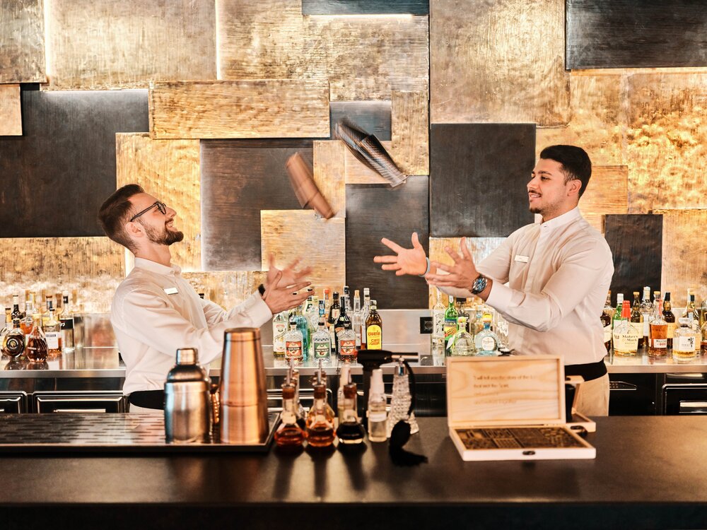 Hilton Rome Eur La Lama The Blade Bar Mixologist Matteo and Paolo