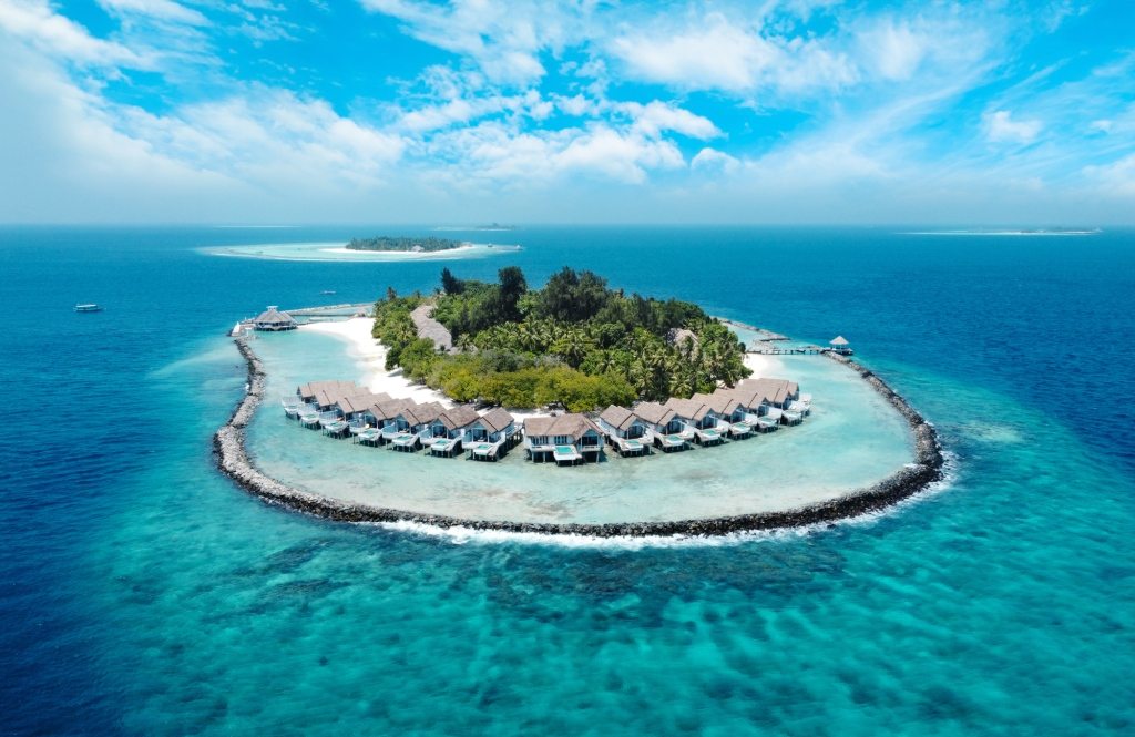 NH Maldives Kuda Rah Resort and the Indian Ocean Aerial c Minor Hotels