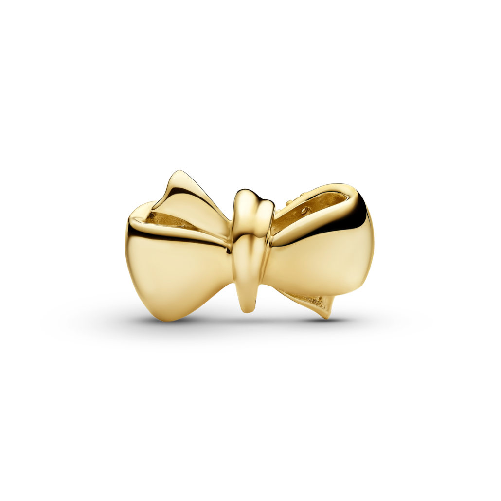 Pandora Charm 14k Gold plated Cubic Zirconia 763442C01 6500 E 1