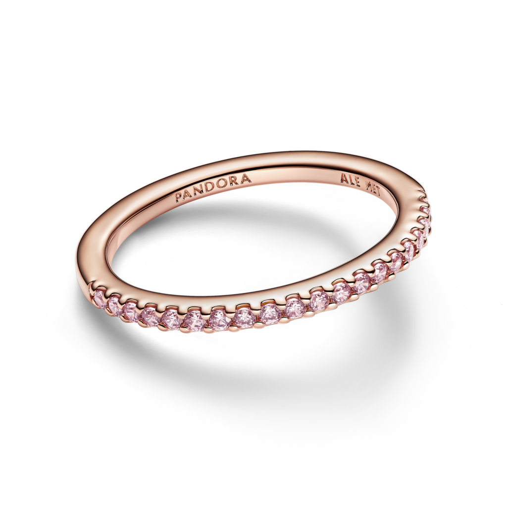Pandora Ring 14k Rose gold plated Cubic Zirconia 182999C01 5900E