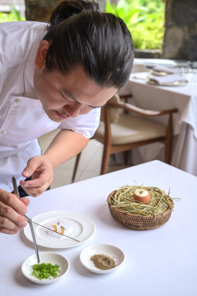 The Datai Langkaw Chef Chai preparing Tribute Royale 01