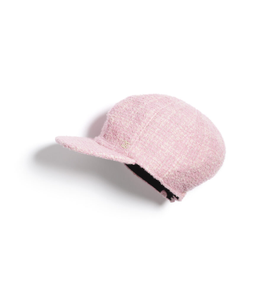 chanel cap in pink ecru gold and silver fantasy tweed aaa224 b17252 nz785 HD