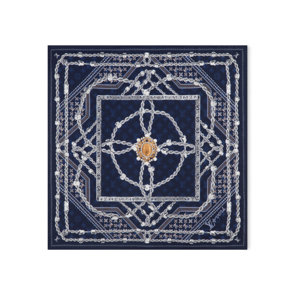 BANDANA EN SOIE LV DYNASTY