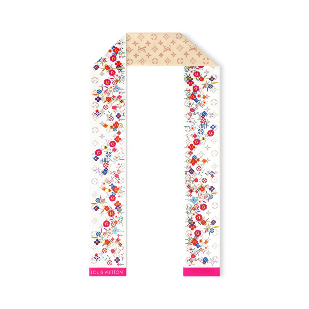 BANDEAU 8x120cm BLANC Louis Vuitton x Murakami