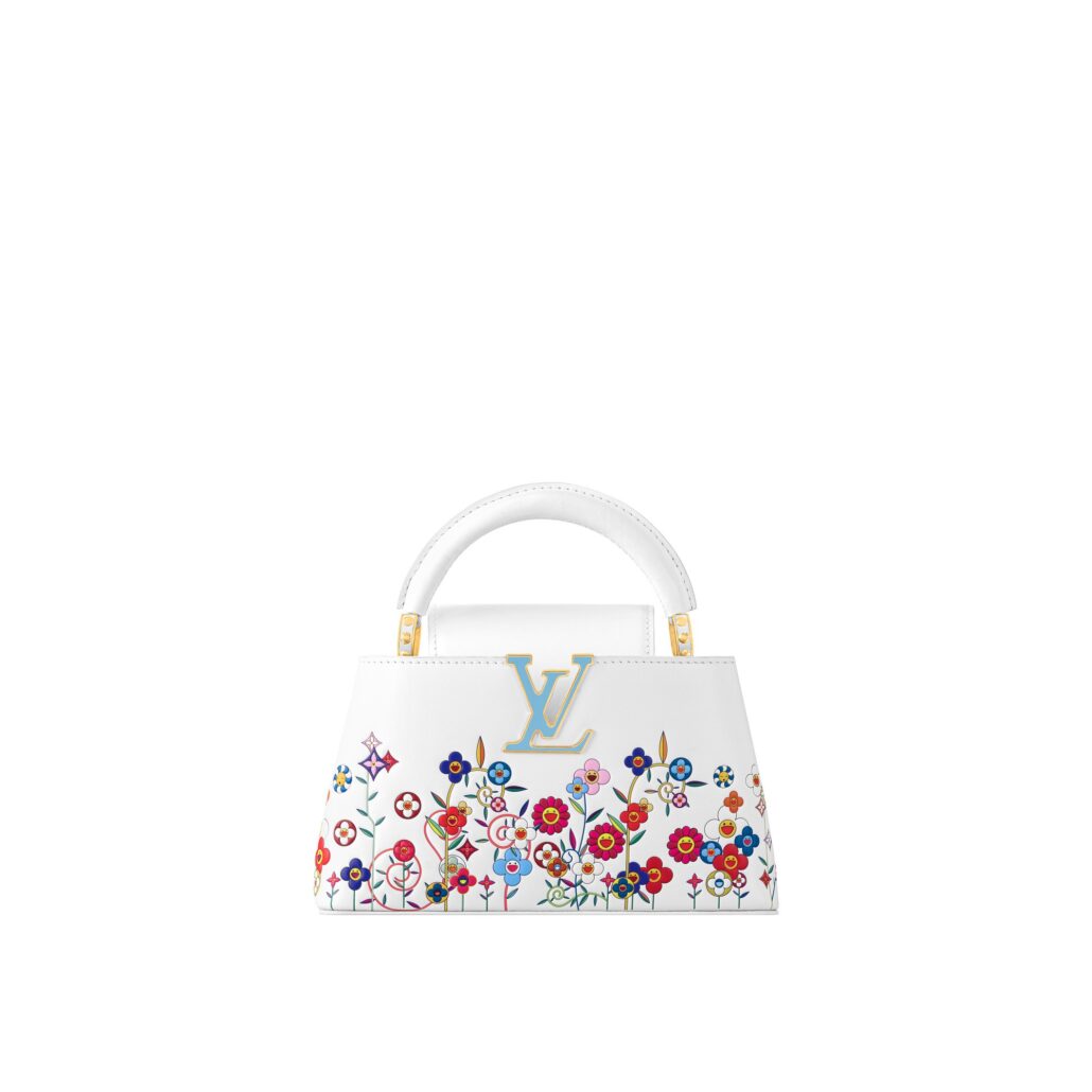 CAPUCINES EW MINI MULTICO. BLANC Louis Vuitton x Murakami