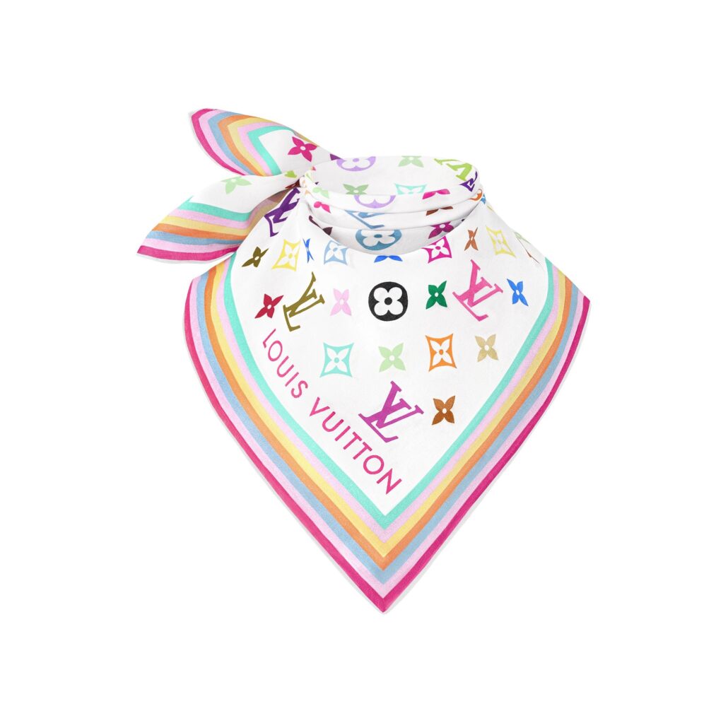 CARRE 55 BLANC Louis Vuitton x Murakami