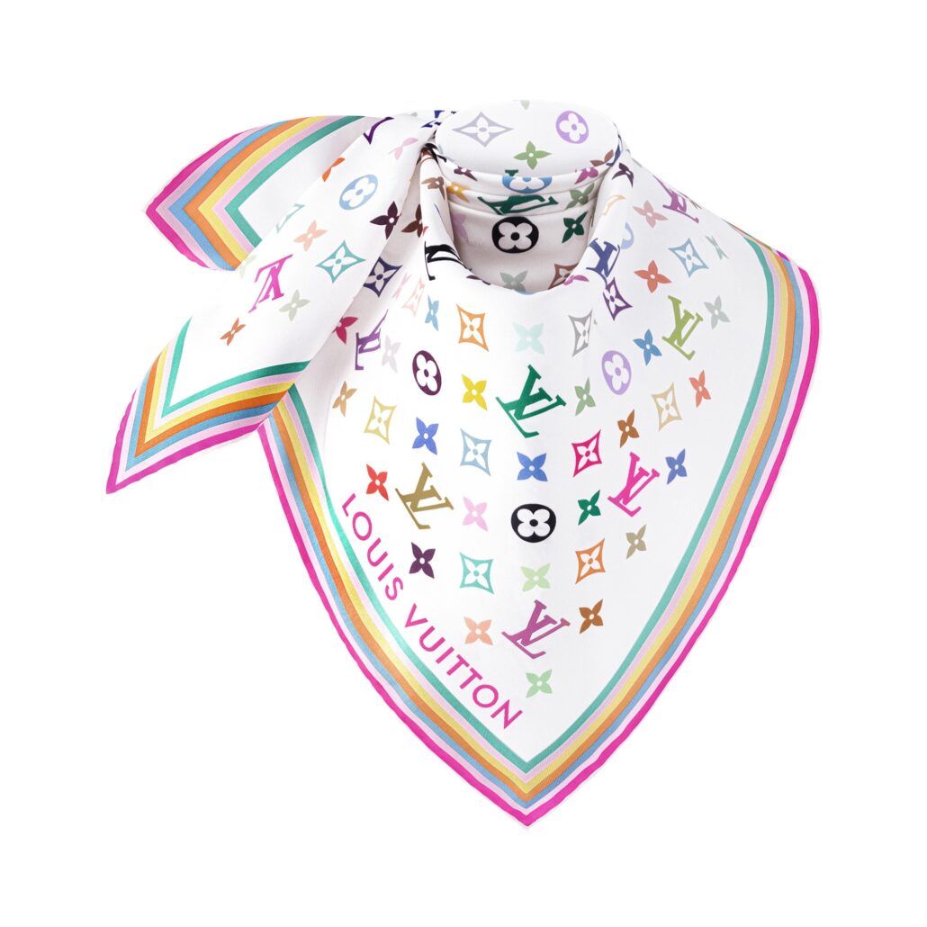 CARRE 90 BLANC Louis Vuitton x Murakami