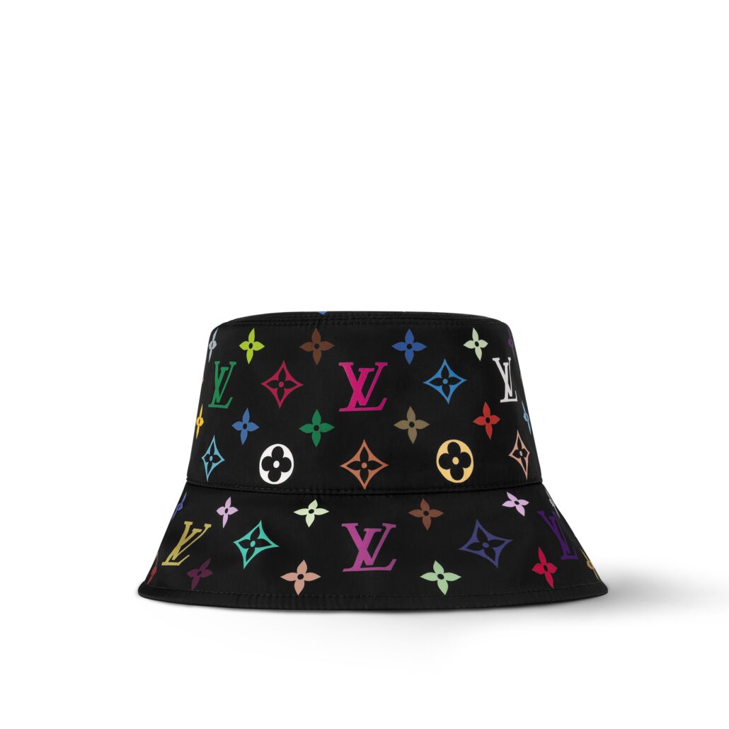 CHAPEAU REVERSIBLE SUPERFLAT NOIR Louis Vuitton x Murakami front view