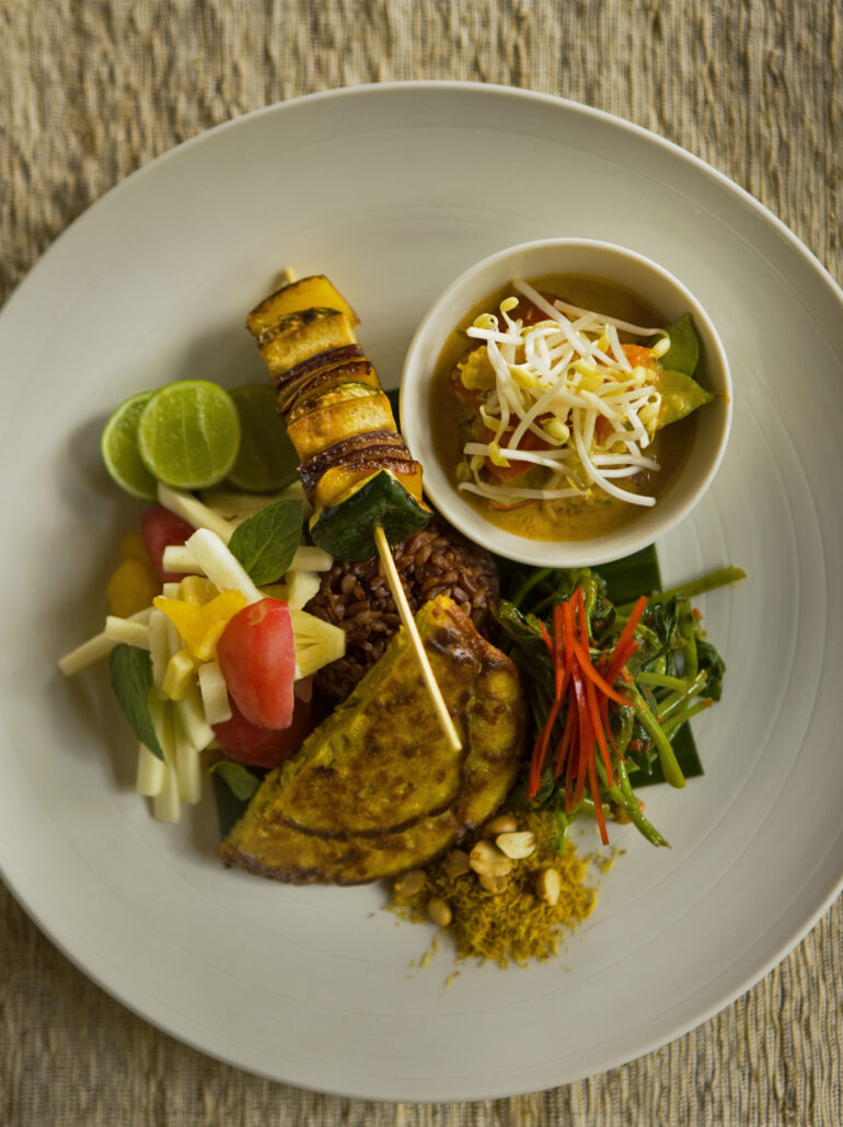 COMO Shambhala Estate Food Vegetarian Nasi Campur