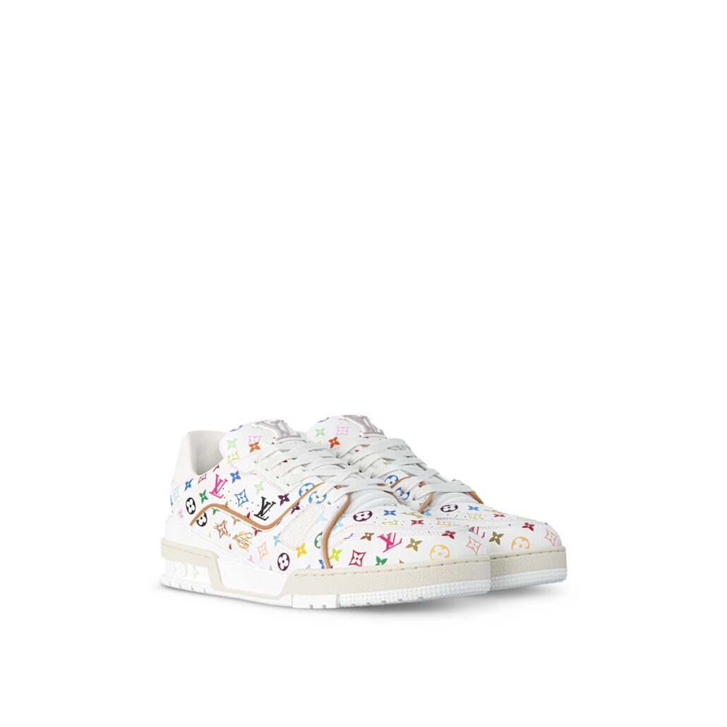 LV TRAINER SNEAKER BLANC Louis Vuitton x Murakami