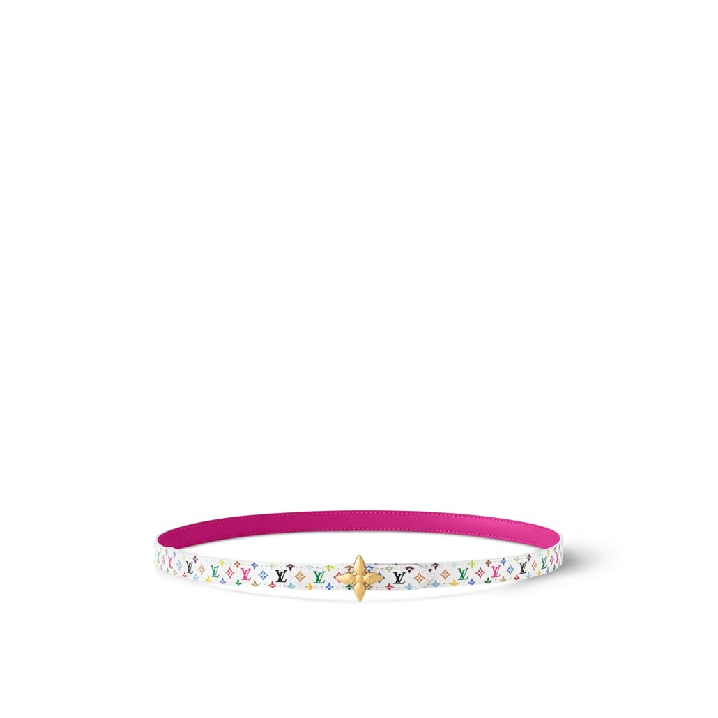 MINI FLGRM ENAMEL 15 REV FUCHSIAWHITE Louis Vuitton x Murakami