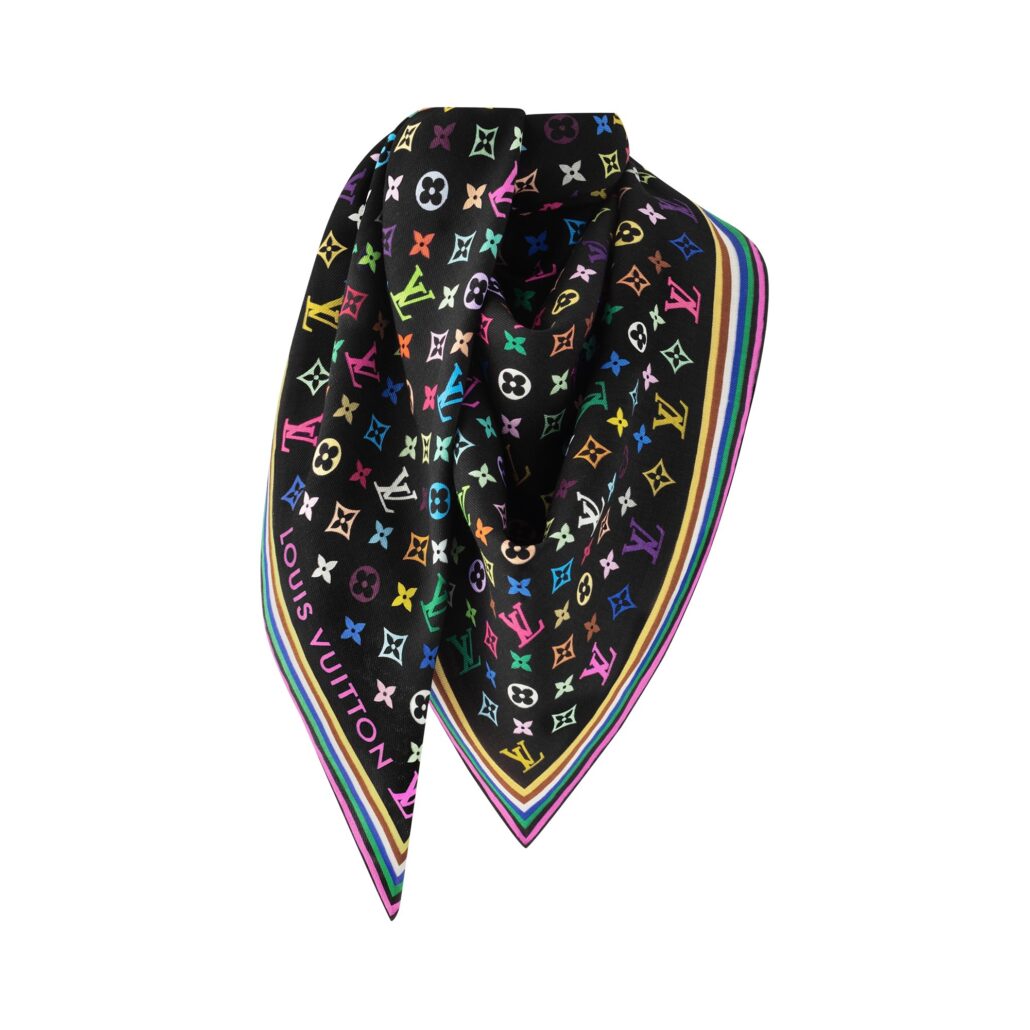 SHAWL 140 NOIR Louis Vuitton x Murakami