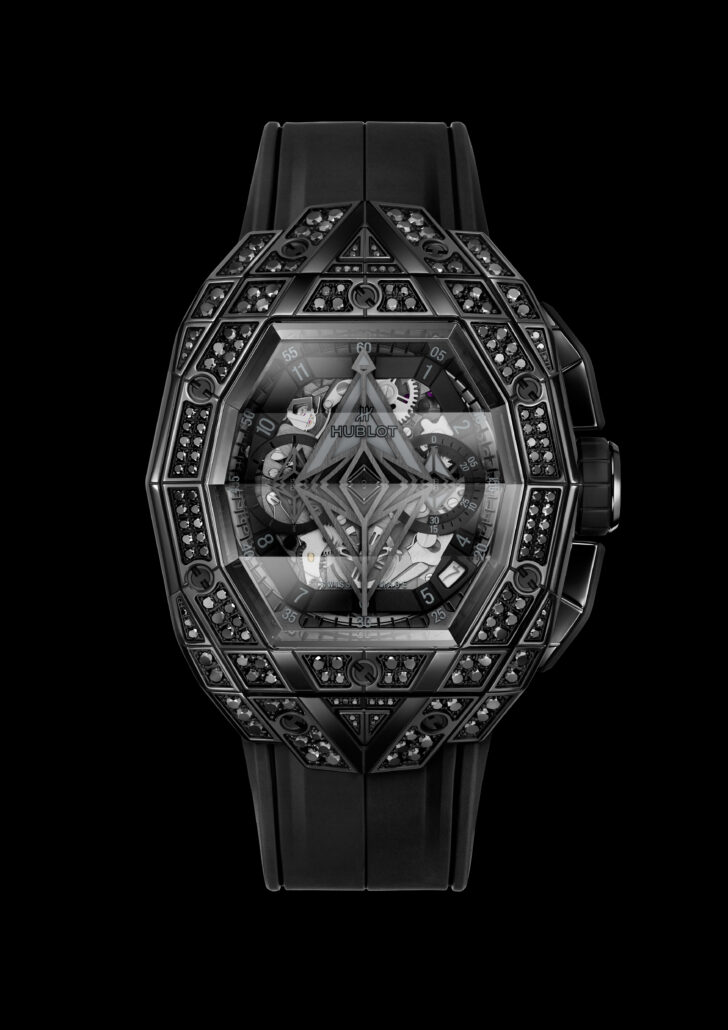 Spirit of Big Bang Sang Bleu All Black Pave 648.CX .0114.RX .1600.MXM24 SD HR B DIGITAL original