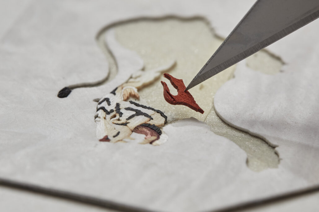 VAC LC LTD Guardians White Tiger MO Wood Marquetry 3