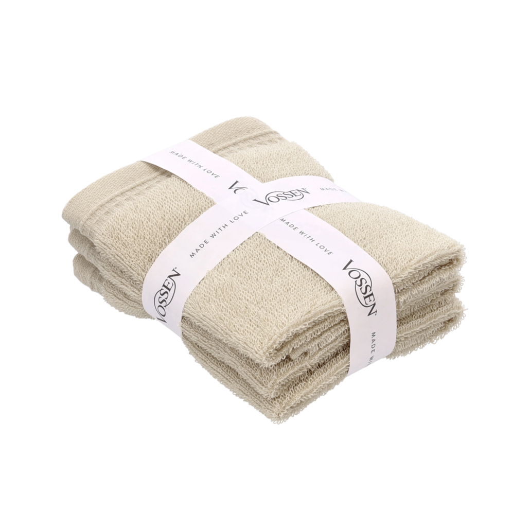 VOSSEN My Moments GesichtstAcher beige 30 x 30 cm 3er Bundle UVP 1199