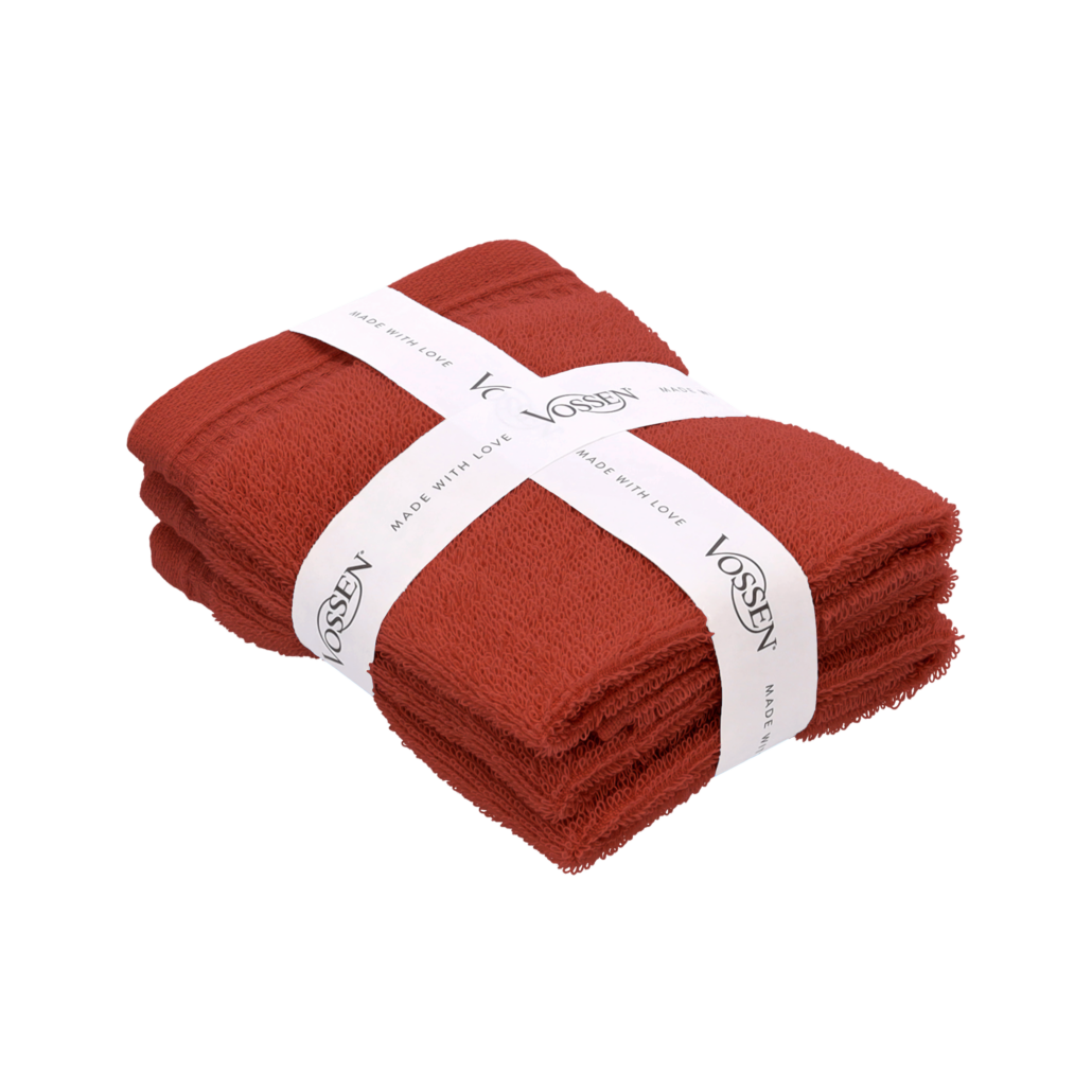 VOSSEN My Moments GesichtstAcher rostrot 30 x 30 cm 3er Bundle UVP 1199