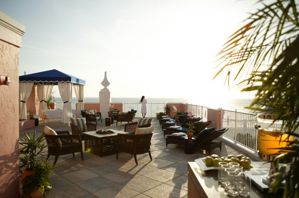 Woman Rooftop Terrace