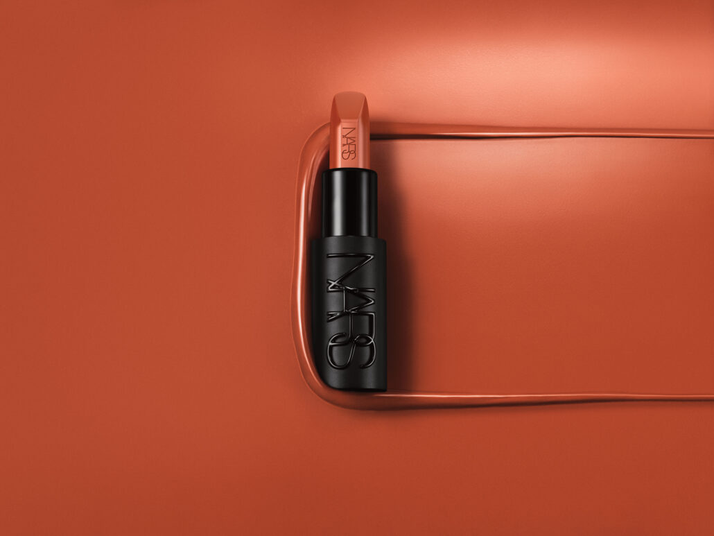 NARS FA24 ExplicitLipstick StylizedPhoto Shot5 HeroShot Texture NoShame GLBL