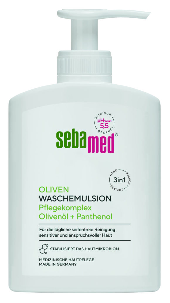 sebamed PA Mikrobiom Fluessig Waschemulsion Olive 200ml