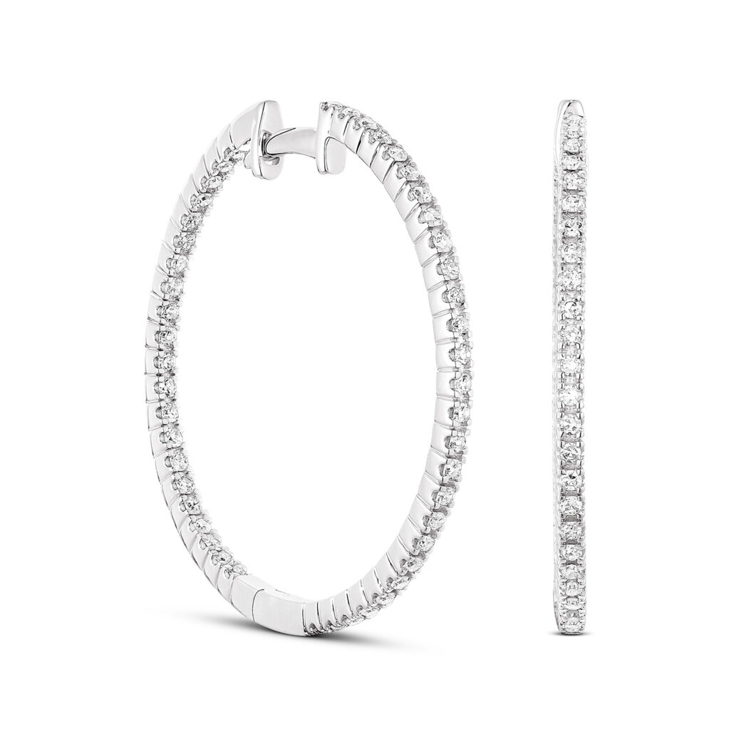 ES Truelab Diamonds Klappcreolen ca 067ct