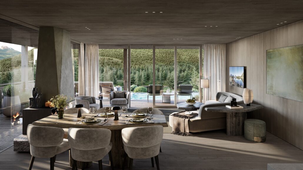 Pool Villa ©Amonti Chalets