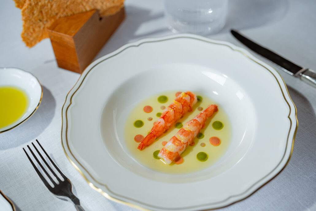 Aka ebi Shrimp, Rosa Pfeffer, Petersilie und Zitrone ©Bvlgari Hotels