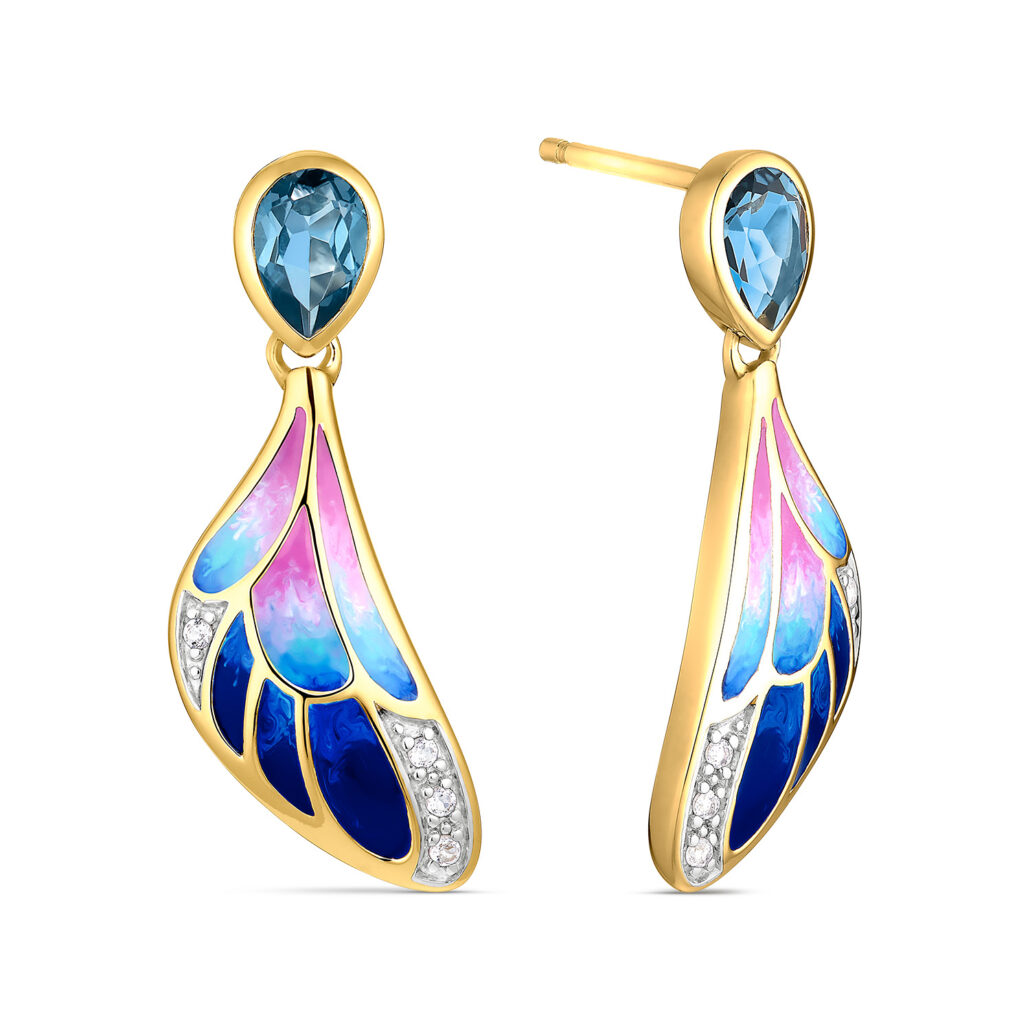 Topas Ohrhänger Silber ©Dorotheum Juwelier