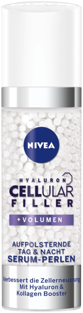 bdni62.10b nivea hyaluron cellular filler aufpolsternde tag nacht serum perlen 15.99 euro 30 ml 274x1024 1