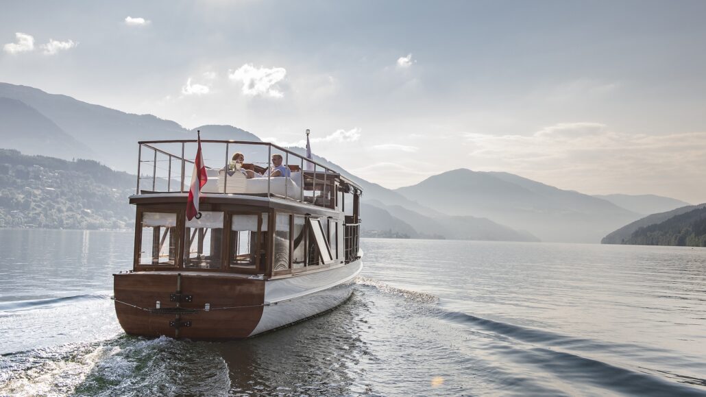 KOLLERs Oldtimerschiff POTO bei traumhaften Wetter ©KOLLERs Hotel