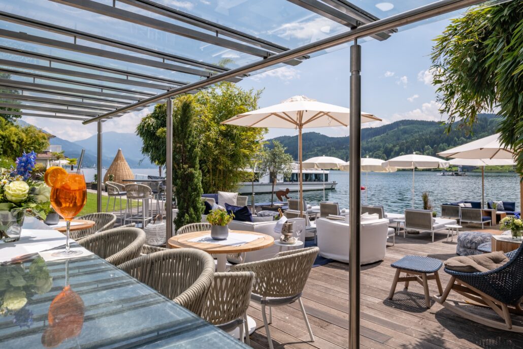 Seebar mit erfrischenden Aperitif ©KOLLERs Hotel